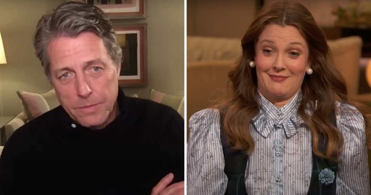Hugh Grant recalls moment Drew Barrymore kissed him for 10