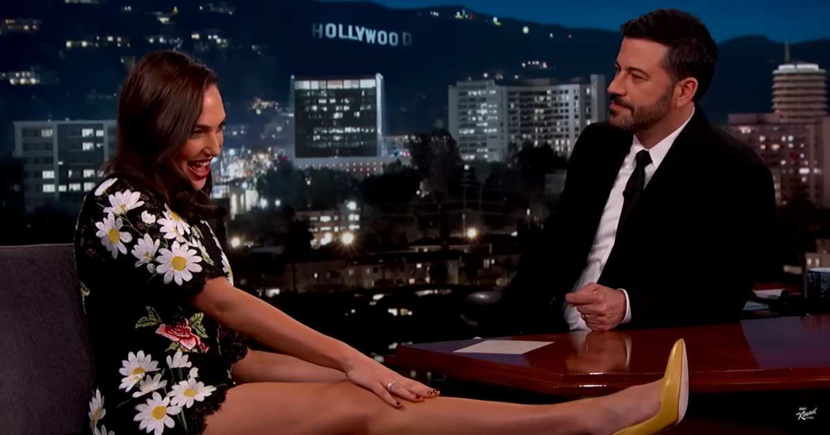 Gal Gadot asks Jimmy Kimmel a steamy question in wild TV moment: "What do you think about my..."