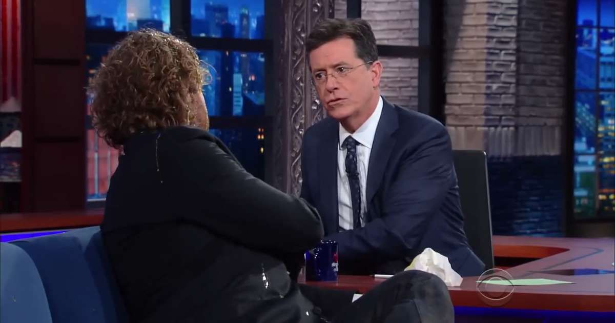 Stephen Colbert was forced to cut to commercial after one comedian took