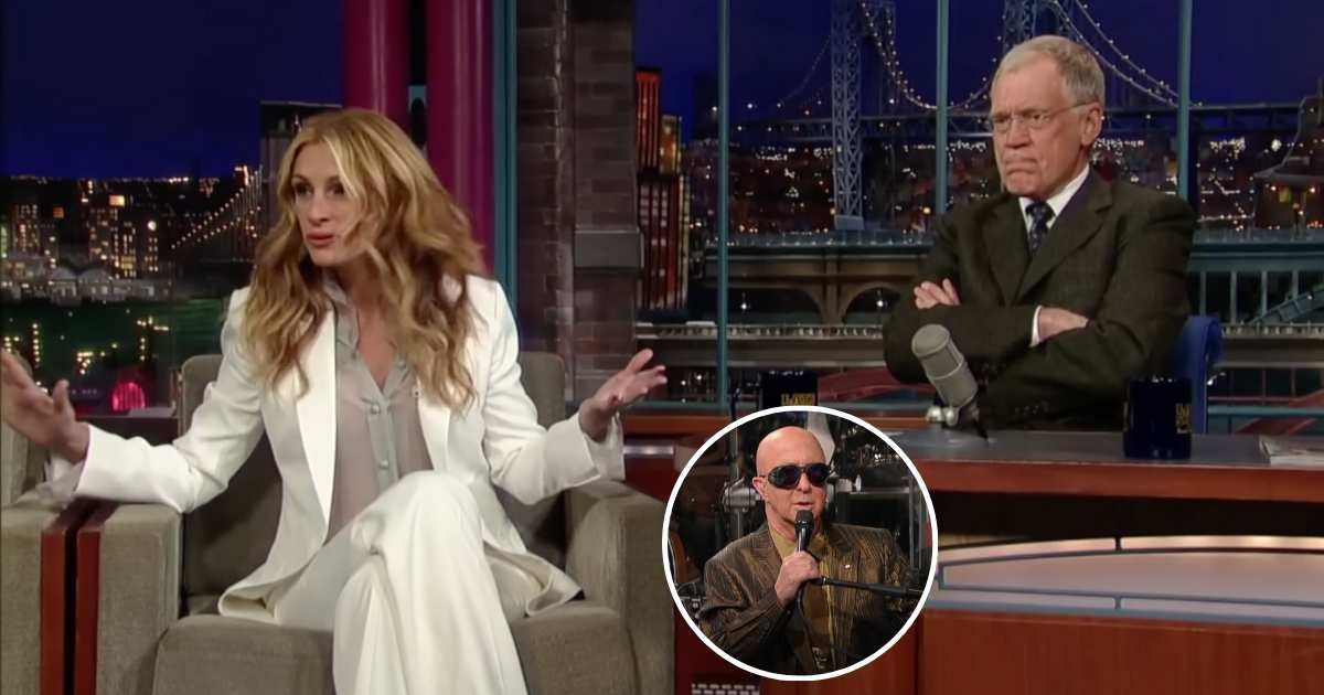 Paul Shaffer once asked Julia Roberts a bizarre question during Letterman interview: "Are you getting..."