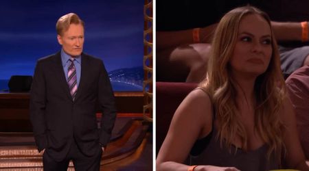 Conan O’Brien couldn't believe what a fan offered him while sitting next to her husband: "You are my..."
