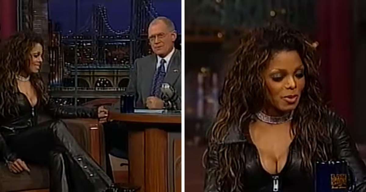 A picture of Janet Jackson and David Letterman from 'Letterman.' (Cover Image Source: YouTube | Letterman | Alazette Davis)