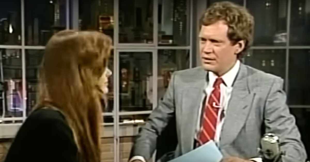 David Letterman in a screenshot from 'Late Show with David Letterman' (Cover Image Source: YouTube | Paulina Porizkova)