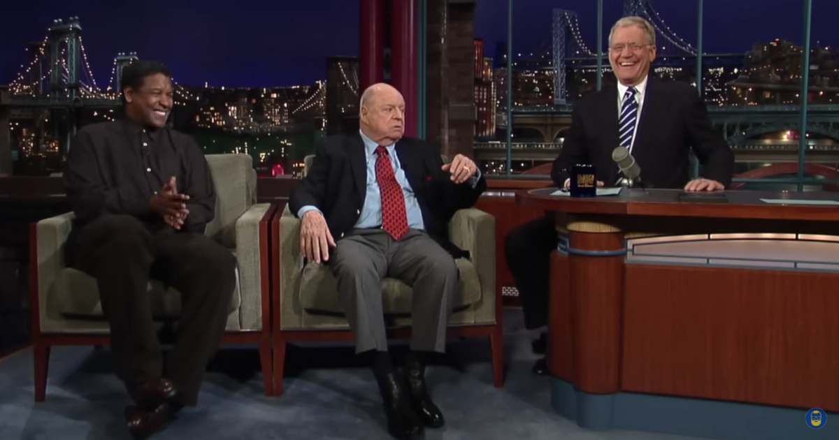 Denzel Washington refused to leave David Letterman’s couch for a reason no one saw coming