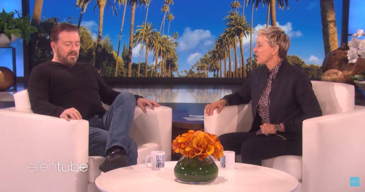 Ricky Gervais reveals why he chooses to remain childless on 'The Ellen Show': "I have a cat..."