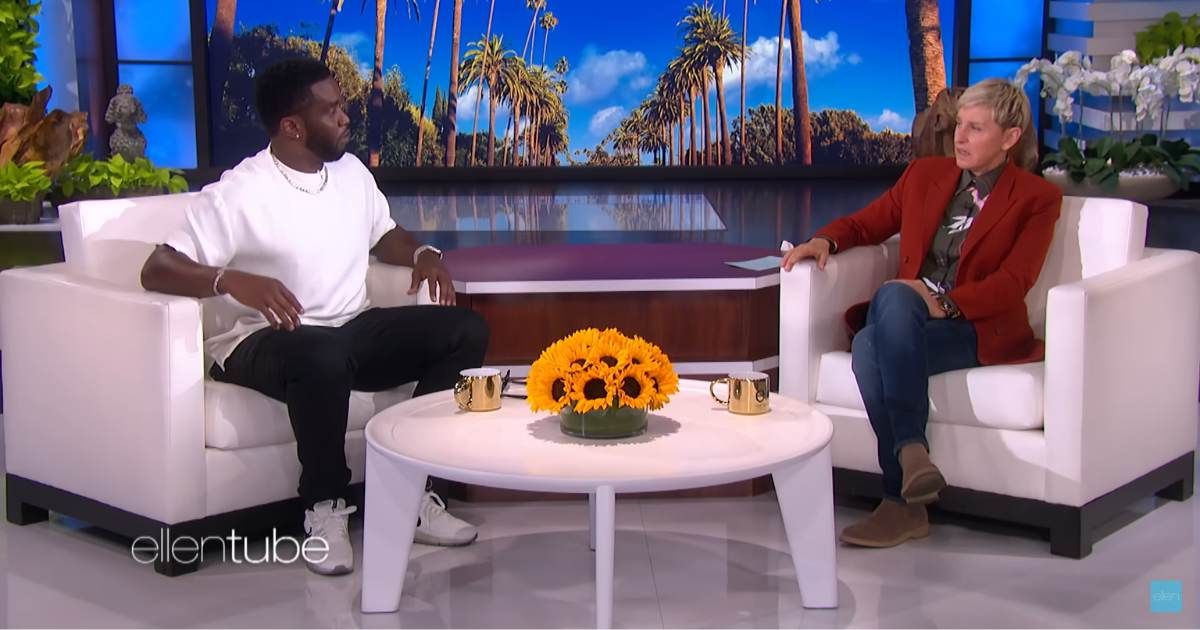 Diddy looked uneasy when Ellen brought up his teen daughters’ dating lives: "They better not..."