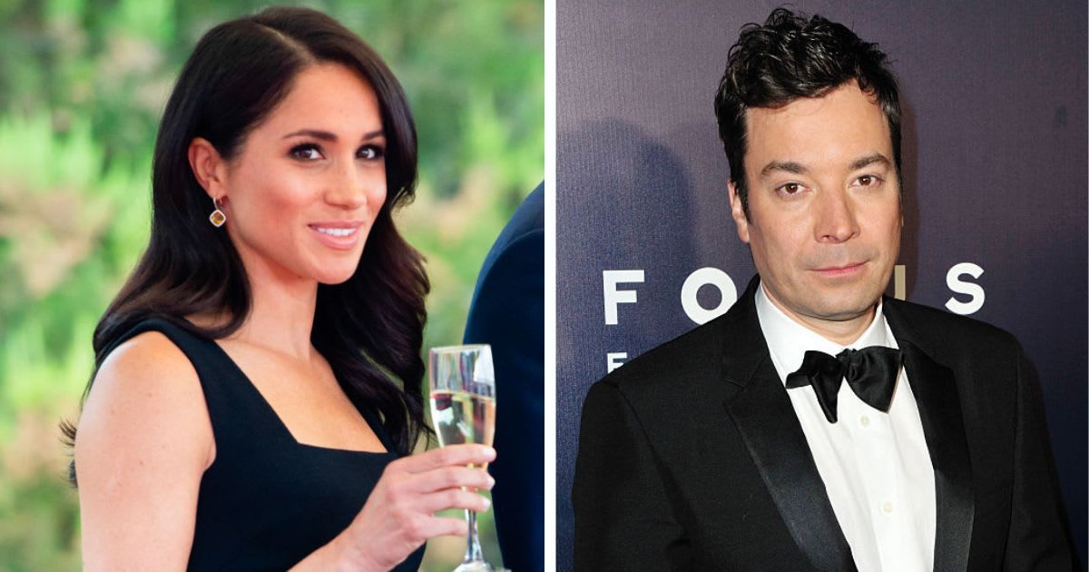 Meghan Markle's two-word caption after Jimmy Fallon's roast has fans questioning her timing