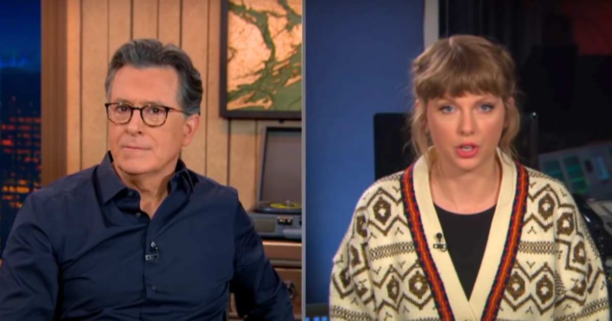 Stephen Colbert and Taylor Swift got into a tense standoff over one song: "You need more..."