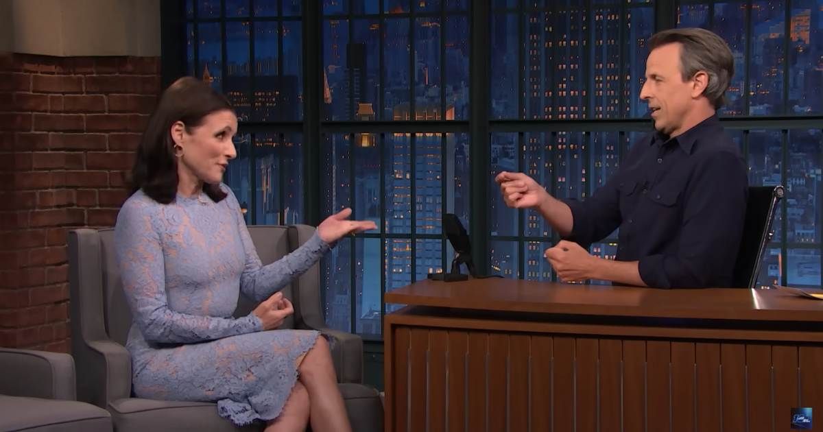 Fans call Julia Louis-Dreyfus a 'national treasure' for how she handled her Seth Meyers interview