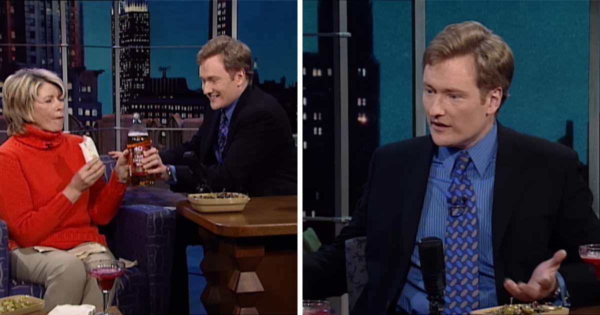 Martha Stewart once made a cocktail for Conan on live TV and things got really wild: "It gets you..."