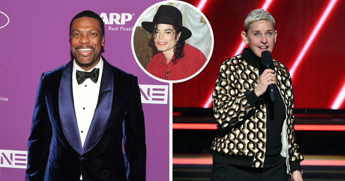 Chris Tucker told Ellen that Michael Jackson went to the movies in disguise — and laughed the loudest