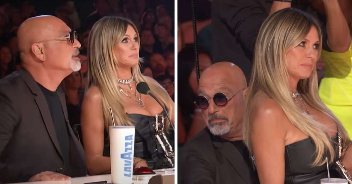 Howie Mandel and Heidi Klum in a screenshot from 'America's Got Talent' (Cover Image Source: YouTube | America's Got Talent)