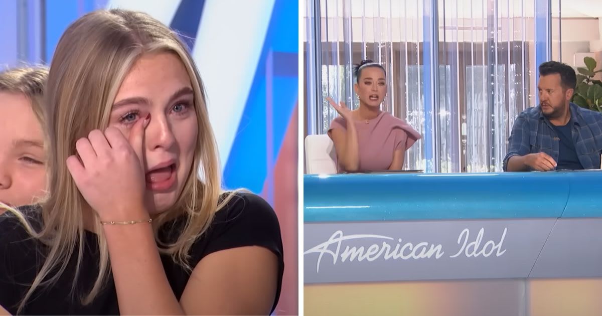 Katy Perry awkwardly slapped herself on live TV after 'American Idol' audition took an unexpected turn