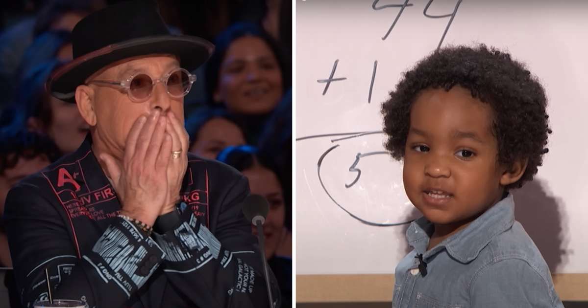 A 2-year-old solving complex math problems on 'AGT' had judges saying the same thing: 'You are...'
