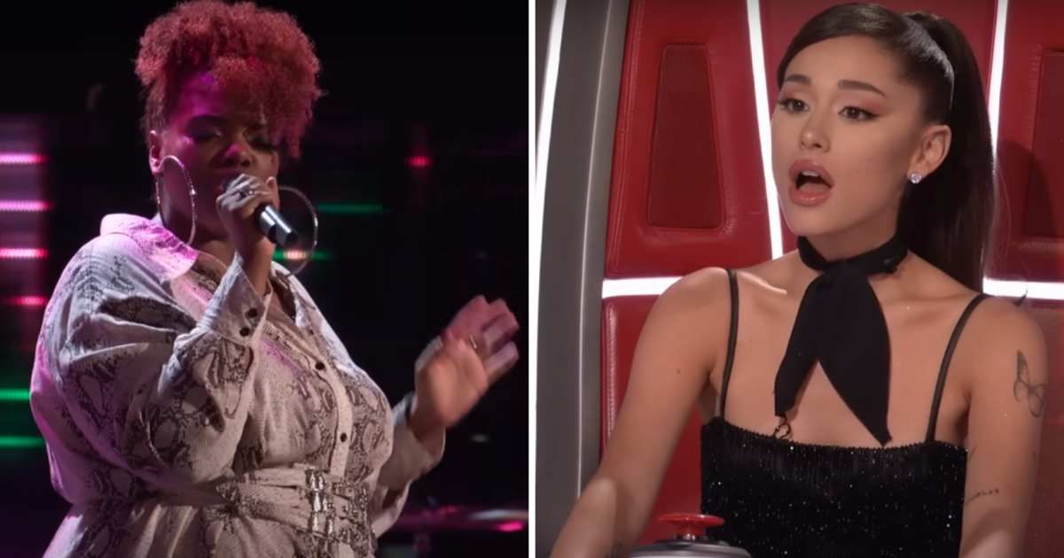 'The Voice' contestant sang Ariana Grande's own song in front of her — and turned all four chairs