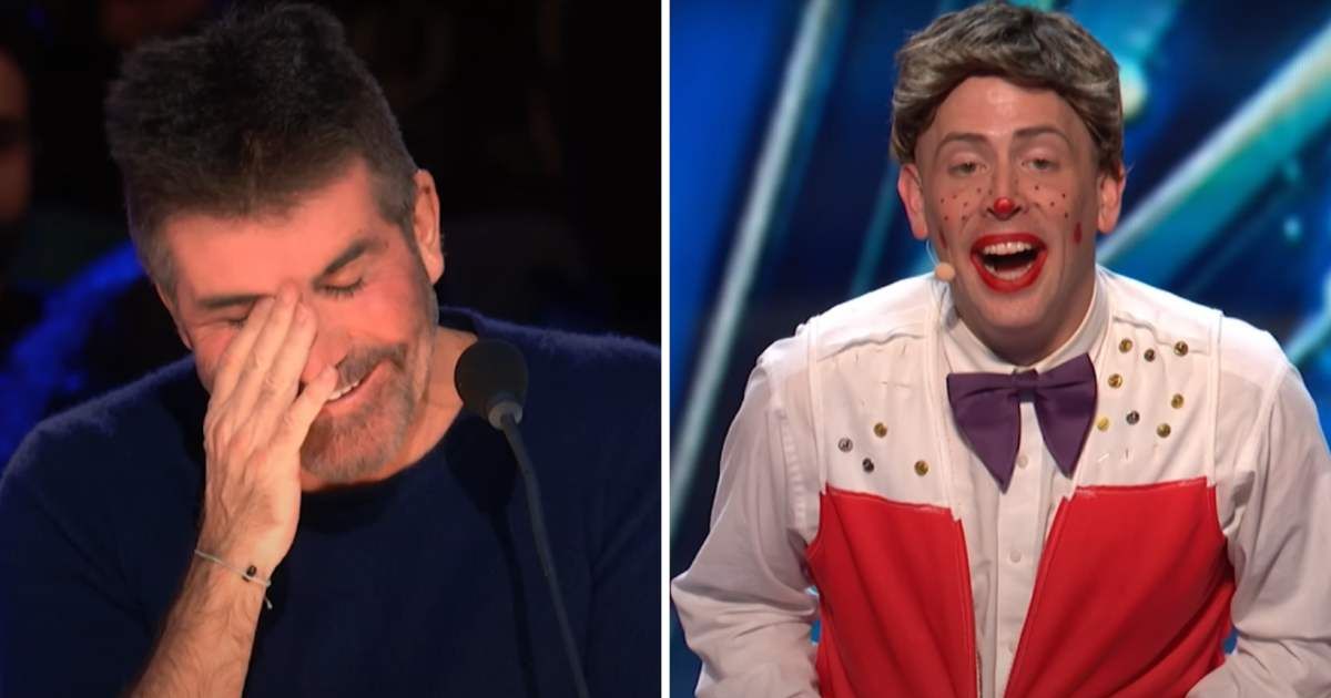 Simon Cowell finally met a clown who made him laugh — and the crowd couldn’t stop cheering