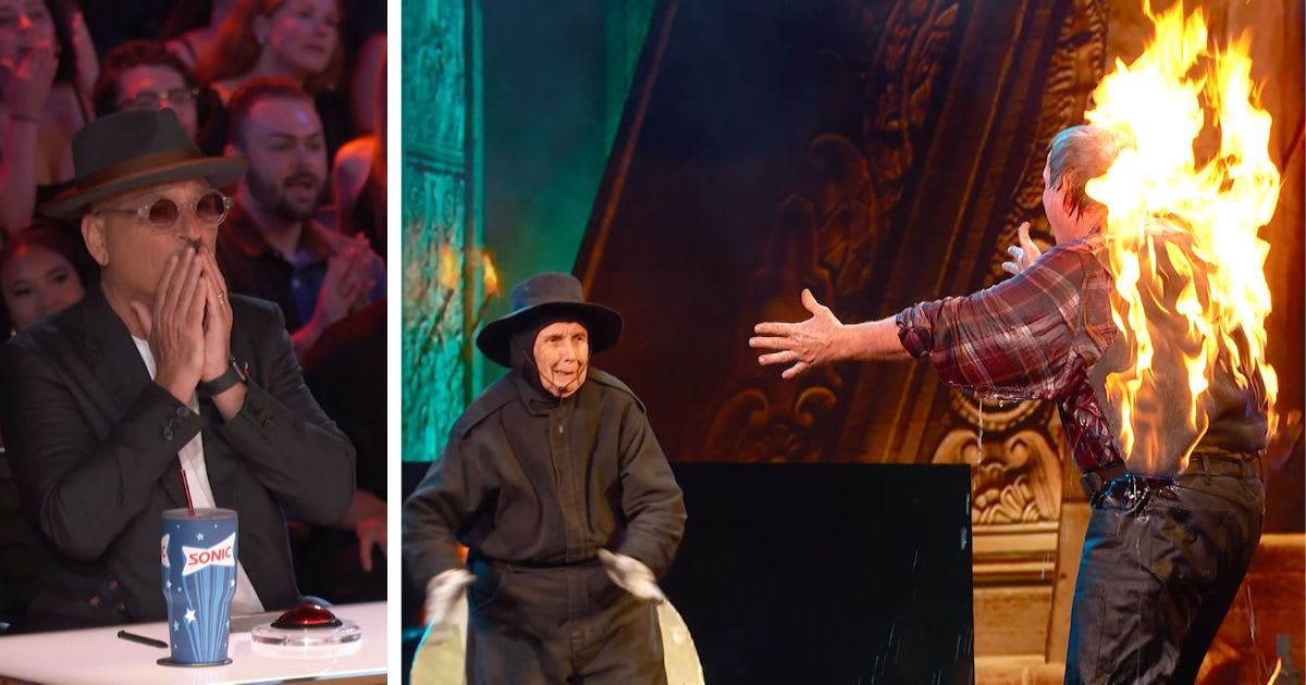 ‘AGT’ judge Howie Mandel buzzes flaming stunt mid-performance despite the crowd loving it