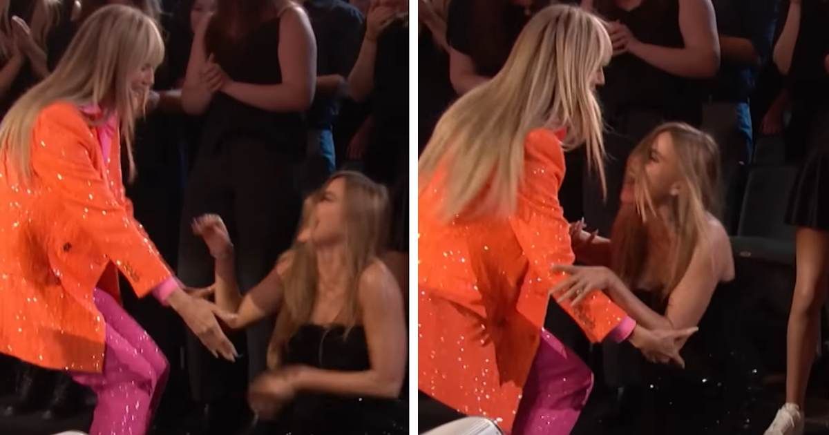 'America's Got Talent' fans gasp as Sofia Vergara falls and hits the ground in awkward TV moment