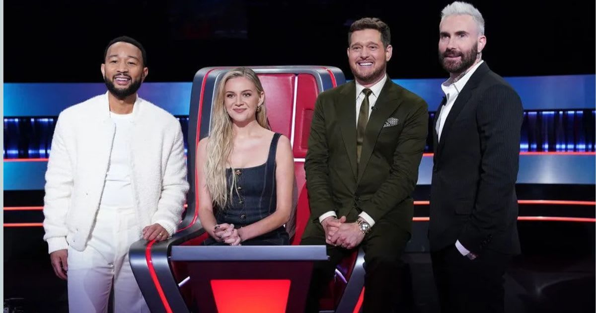 John Legend, Kelsea Ballerini, Michael Bublé and Adam Levine on 'The Voice' 2025. (Cover Image Source: Instagram| @nbcthevoice)