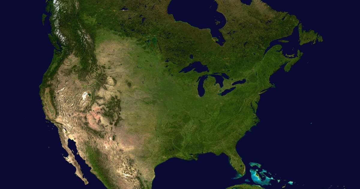 NASA satellite image of North America (Cover Image Source: Wikimedia Commons | Photo by NASA) 