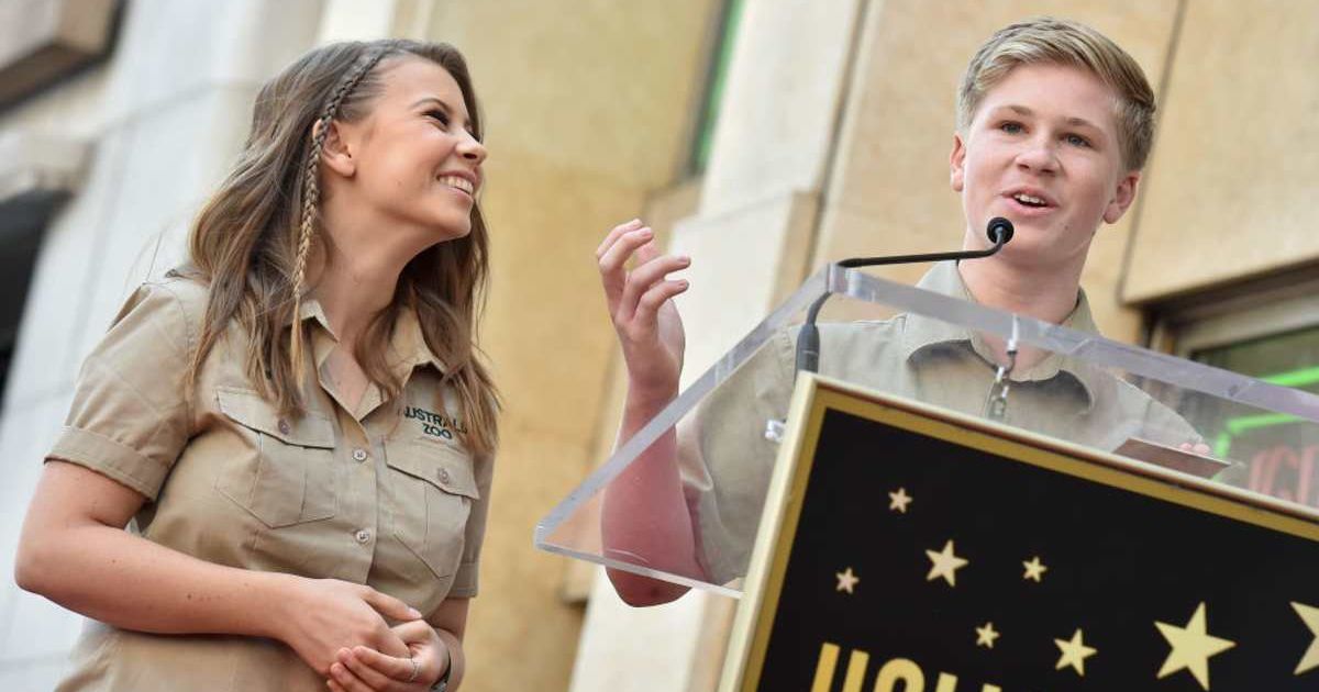 Bindi and Robert Irwin at the ceremony honoring Steve Irwin with a star on the Hollywood Walk of Fame on April 26, 2018 California (Cover Image Source: Getty Images| Photo by Axelle) 