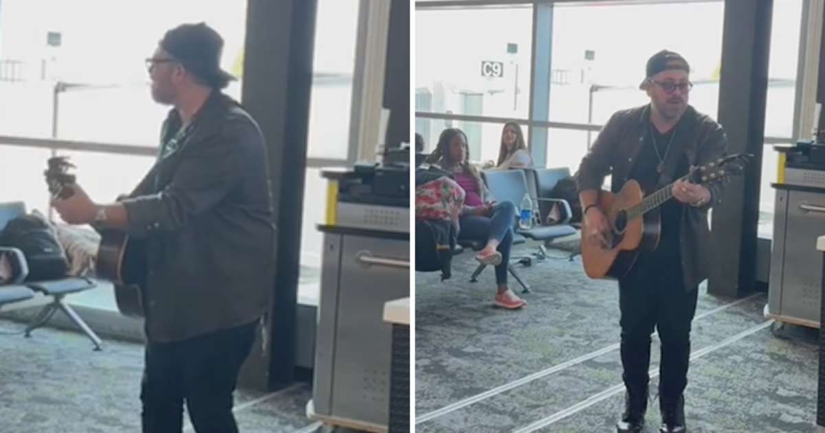 ‘The Voice’ winner turned a boring airport wait into an unforgettable live show — and it was pure magic