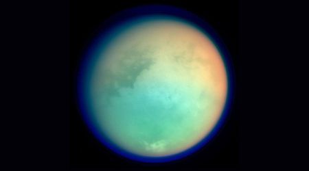 NASA Captures Strange Floating Object Over Saturn's Moon, Found to be Clouds Rising Above Titan