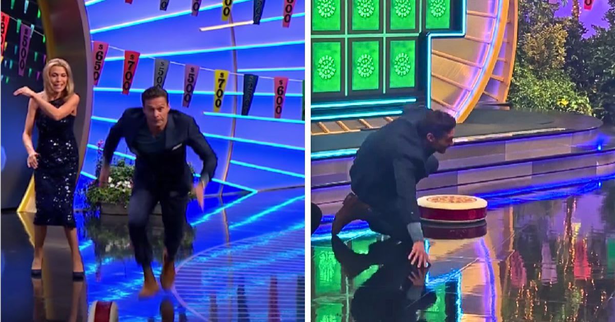 Ryan Seacrest stumbles and falls trying a 600-year-old British tradition on ‘Wheel of Fortune’
