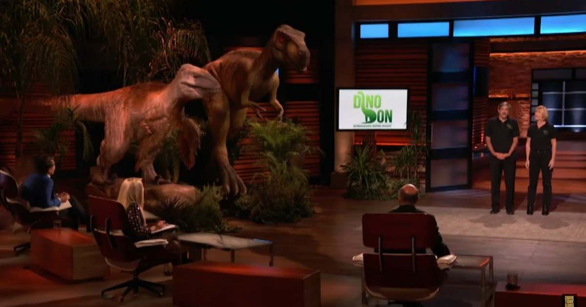 Couple brings life-sized dinosaurs to ‘Shark Tank,’ lands $500K deal with Mark Cuban