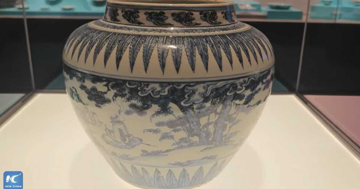 Artifact displayed in the exhibition. (Cover Image Source: YouTube | New China TV)
