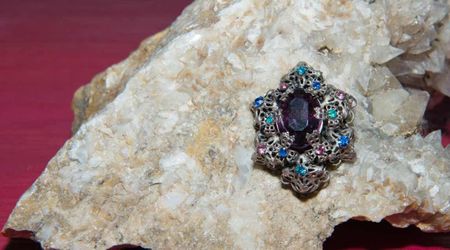 600-year-old Invaluable Amethyst Dredged From a Moat of Castle Kolno in Poland Stuns Archaeologists