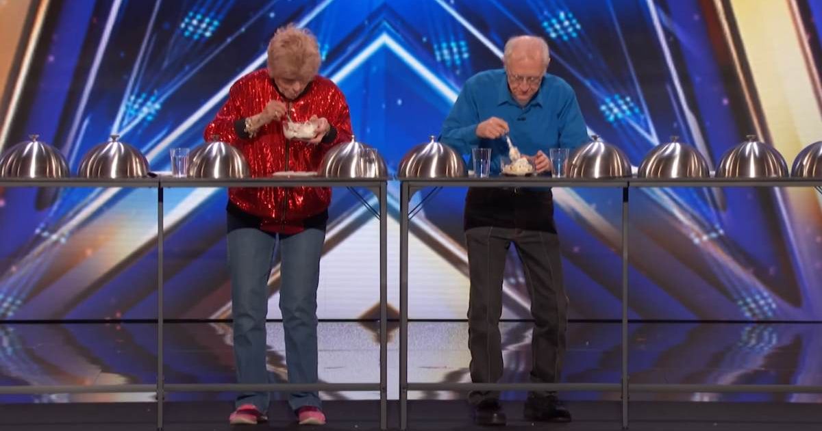 Elderly couple turned eating into an extreme sport on 'AGT' — and proved that age can't slow them down