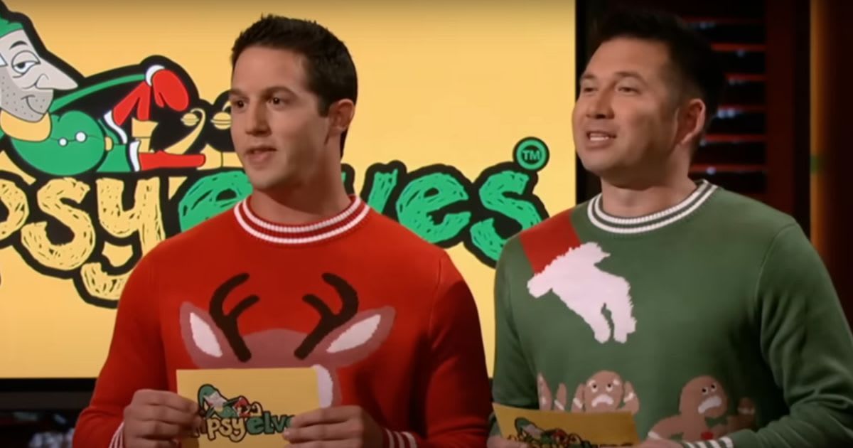 ‘Shark Tank’ contestants turned $12 ugly sweaters into $20M empire — then landed a spot in Seth Rogen movie