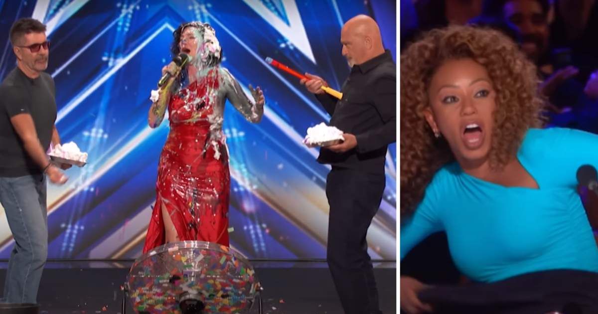 Mel B dodges flying pies, paint as ‘AGT’ singer with panic attacks turns opera performance into messy circus