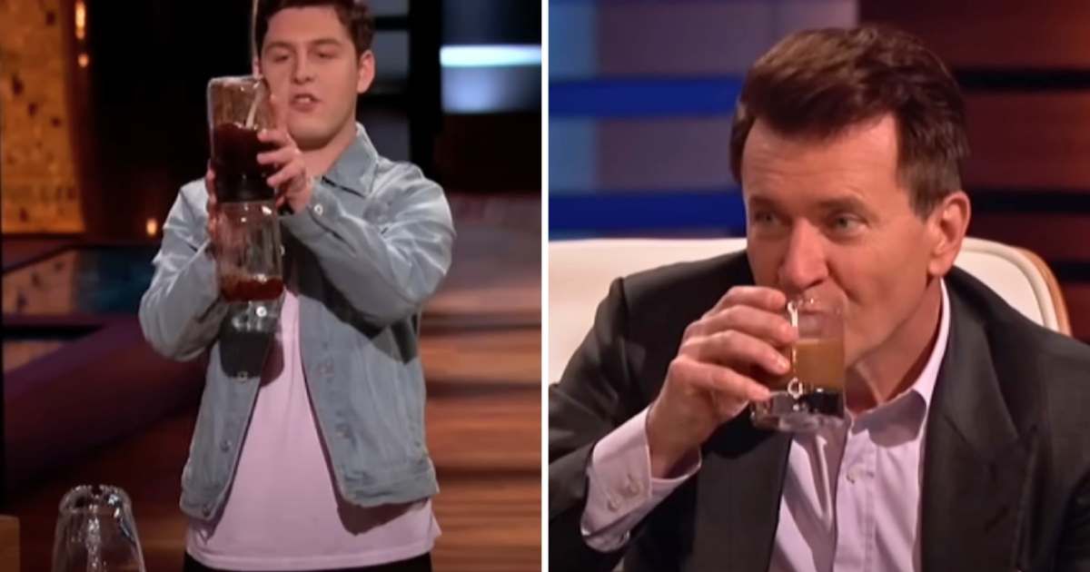 Too broke for a fancy coffee maker, teen builds one with a mason jar — and lands huge deal on 'Shark Tank'
