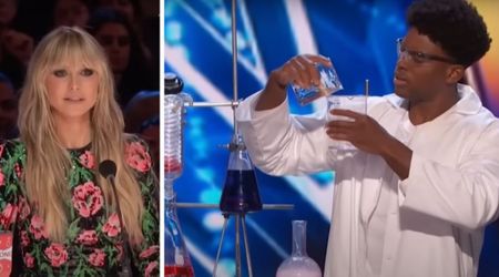 ‘AGT’ contestant shares his superhero-style backstory — and his big reveal has Heidi Klum glued to the stage