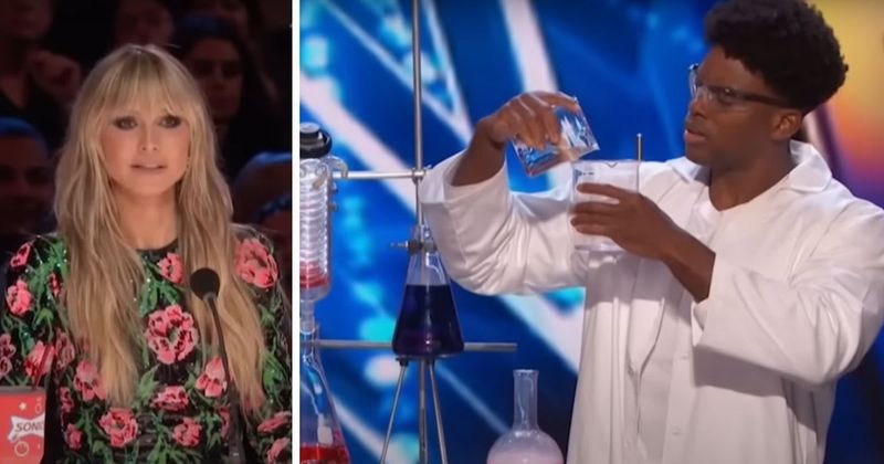 ‘AGT’ contestant shares his superhero-style backstory — and his big reveal has Heidi Klum glued to the stage