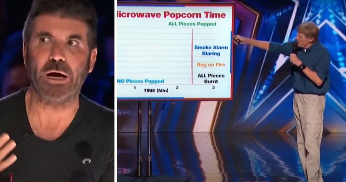 ‘AGT’ comedian turned his set into a PowerPoint presentation — and Simon Cowell wasn’t laughing