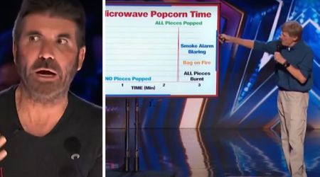 ‘AGT’ comedian turned his set into a PowerPoint presentation — and Simon Cowell wasn’t laughing