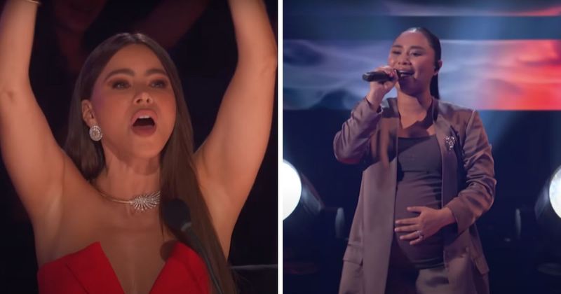 Ready to be mom, 8-month pregnant singer delivers emotional ‘AGT’ performance that earns standing ovation