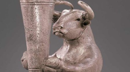 5,000 year old Kneeling Bull, could be a protagonist of a myth or a foundational figurine for Proto-Elamite community