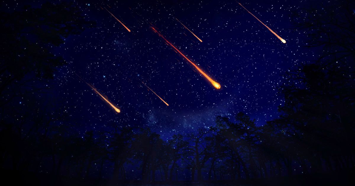 Meteor shower - artwork. (Representative Cover Image Source: Getty Images | Photo by ANDRZEJ WOJCICKI)