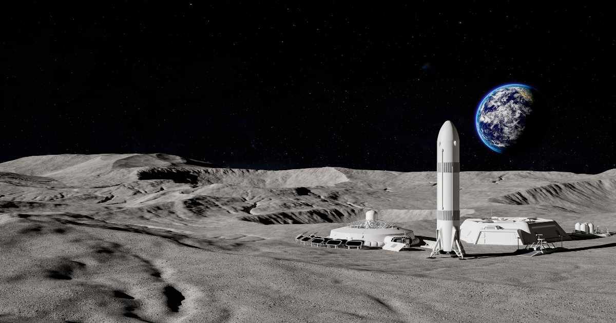 Lunar base camp - stock photo (Representative Cover Image Source: Getty Images | Photo by 	xia yuan)