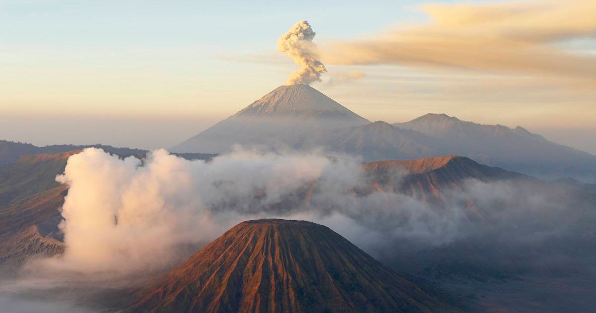 Indonesia, Java island, Bromo (2392m) and Semeru (3676m) volcanoes, elevated view (Representative Cover Image Source: Getty Images | Photo by Tuul & Bruno Morandi)