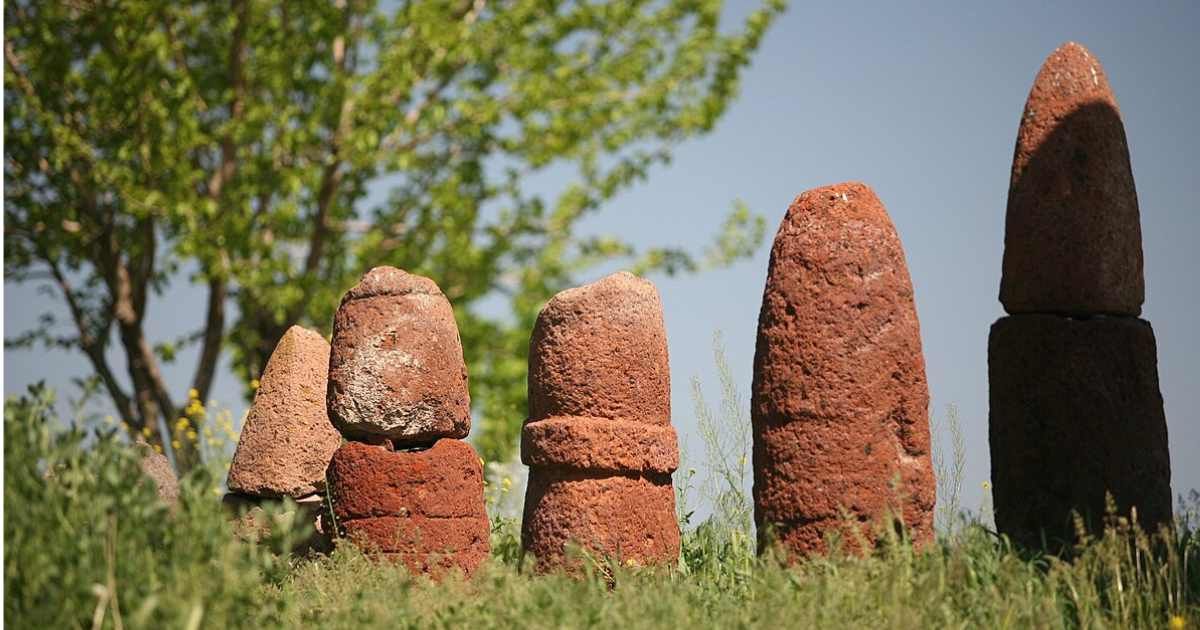 Vishap and phalluses of Metsamor hill. (Representative Cover Image Source: Wikimedia Commons | Photo by  WOWARMENIA)