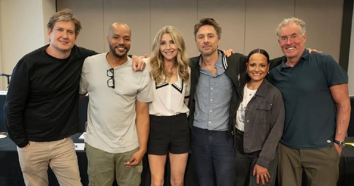 Original cast reunites for first ‘Scrubs’ reboot table read — but two beloved characters are missing