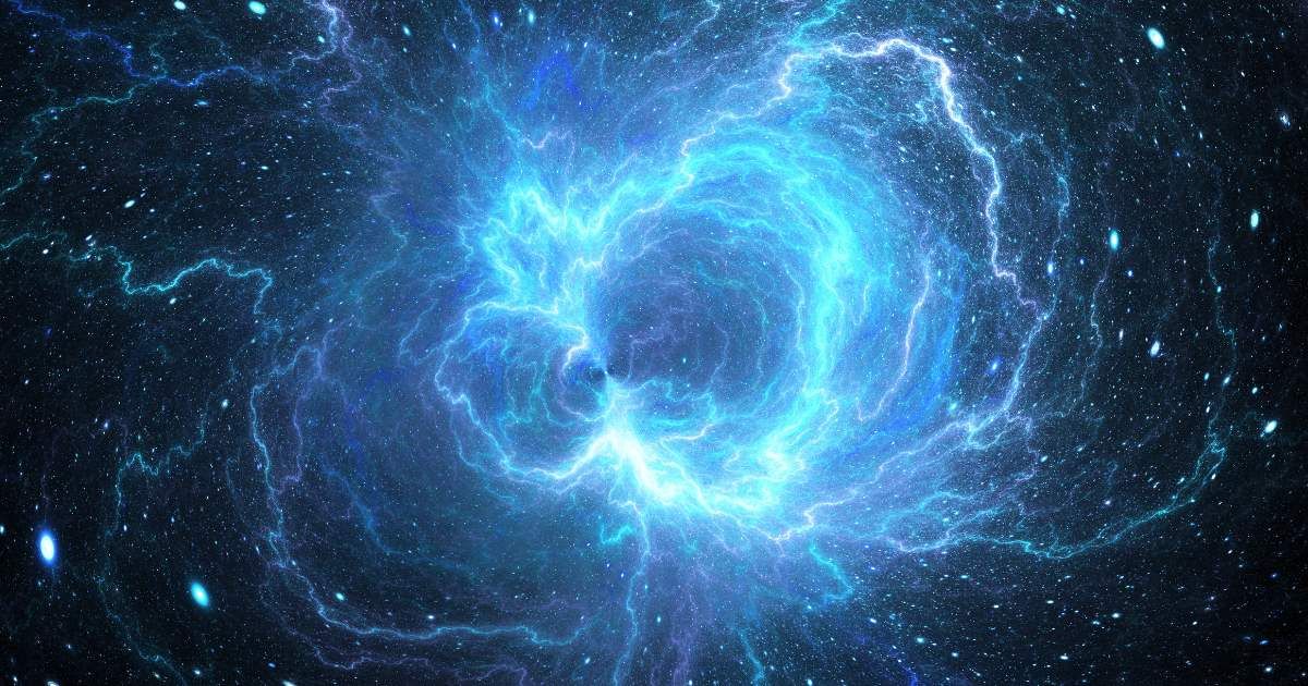 Blue glowing giant lightning energy field in space. (Representative Cover Image Source: Getty Images | Photo by sakkmesterke)