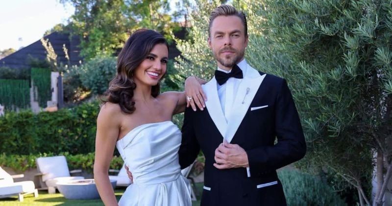 Awkward moment on ‘DWTS’ as Derek Hough may have accidentally revealed gender of first baby with Hayley Erbert