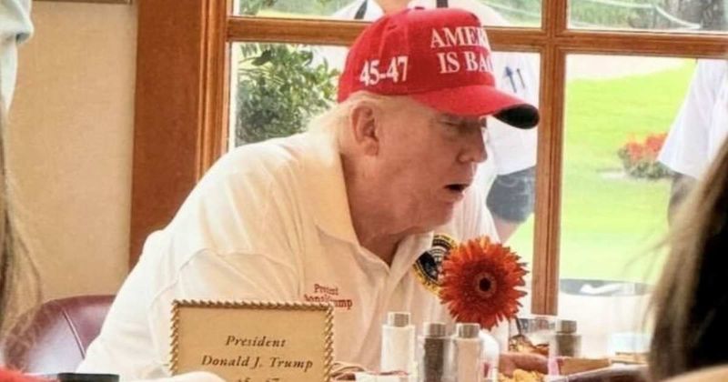 ‘Release the MRI results’: Trump’s open-mouthed Mar-a-Lago photo sparks fresh health concerns