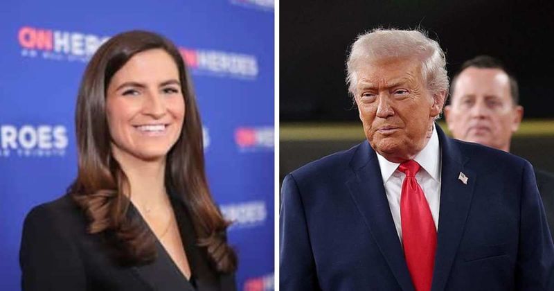 Kaitlan Collins pushes back after Trump rants about her White House ballroom question